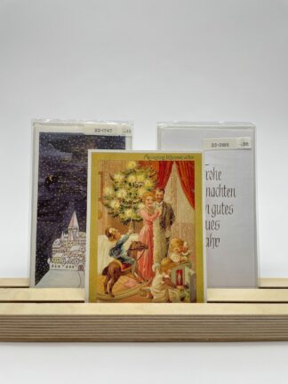 3er Set Weihnachtskarten vintage #80