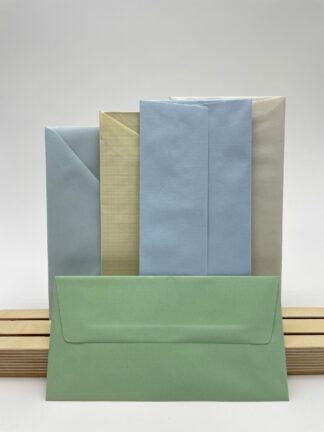 5er Set gefütterte vintage Briefumschläge #81