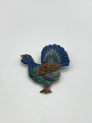 Auerhuhn Zinnbrosche Kühn Zinn #58
