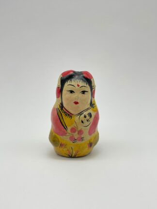 Figur Handbemalt Kunsthandwerk Mutter mit Kind #348