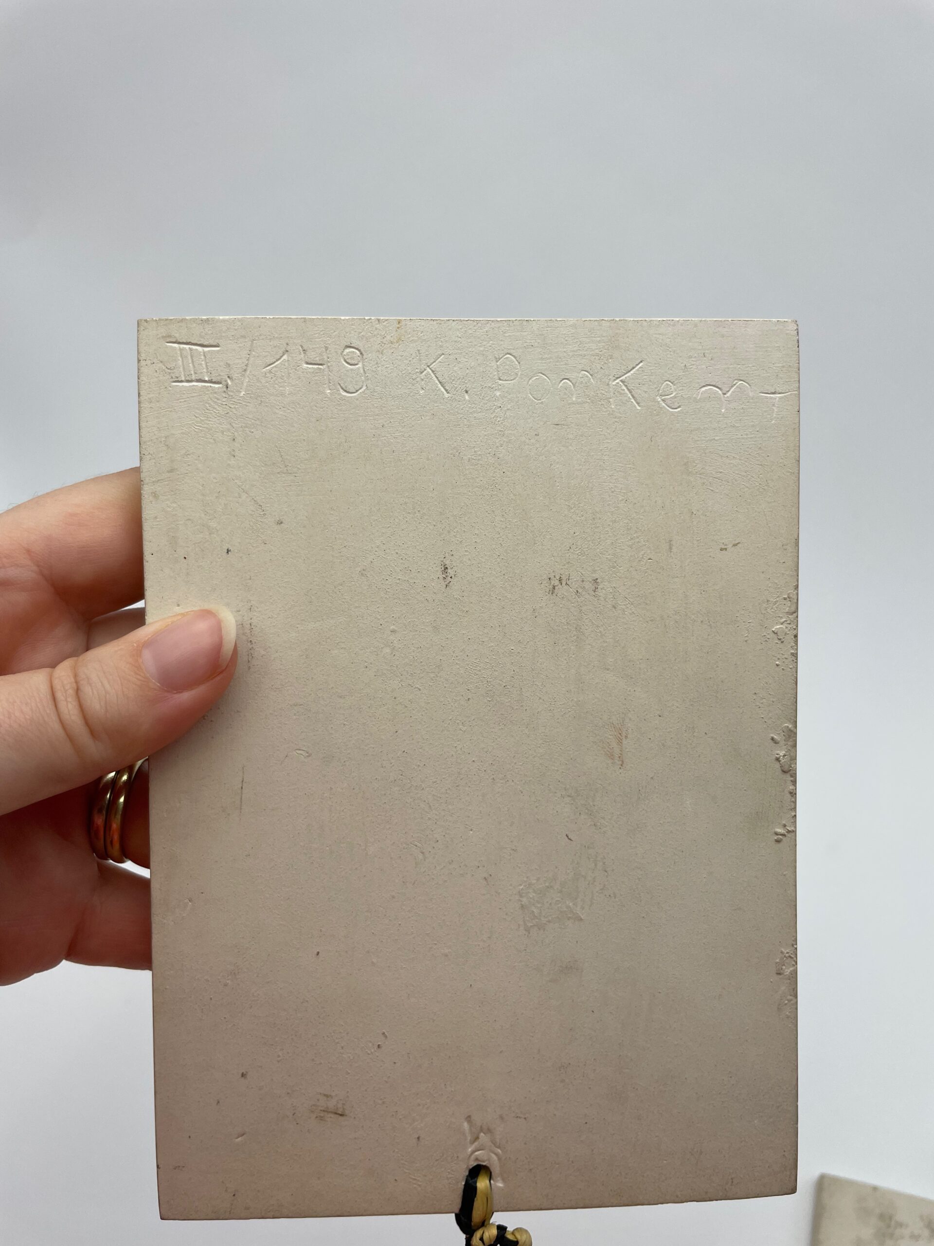 2er Set Keramik Bilder Signiert K.Porkert UFM #416 – Bild 6