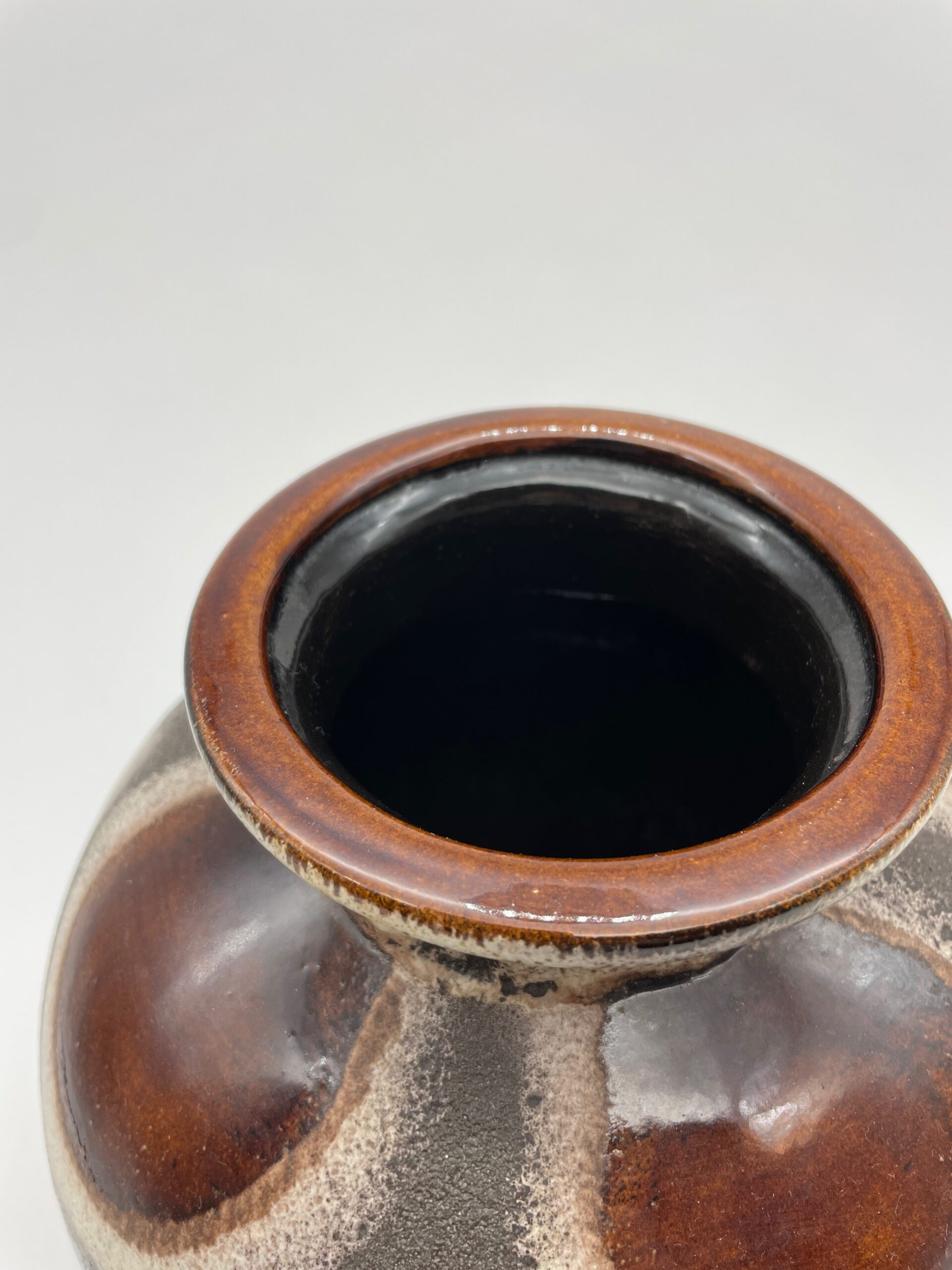 West Germany Vase bauchig groß 70er Jahre braun Dümler und Breiden 666/21 #439 – Bild 4