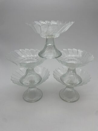 5er Set Dessertschalen Fächer Blüte #649