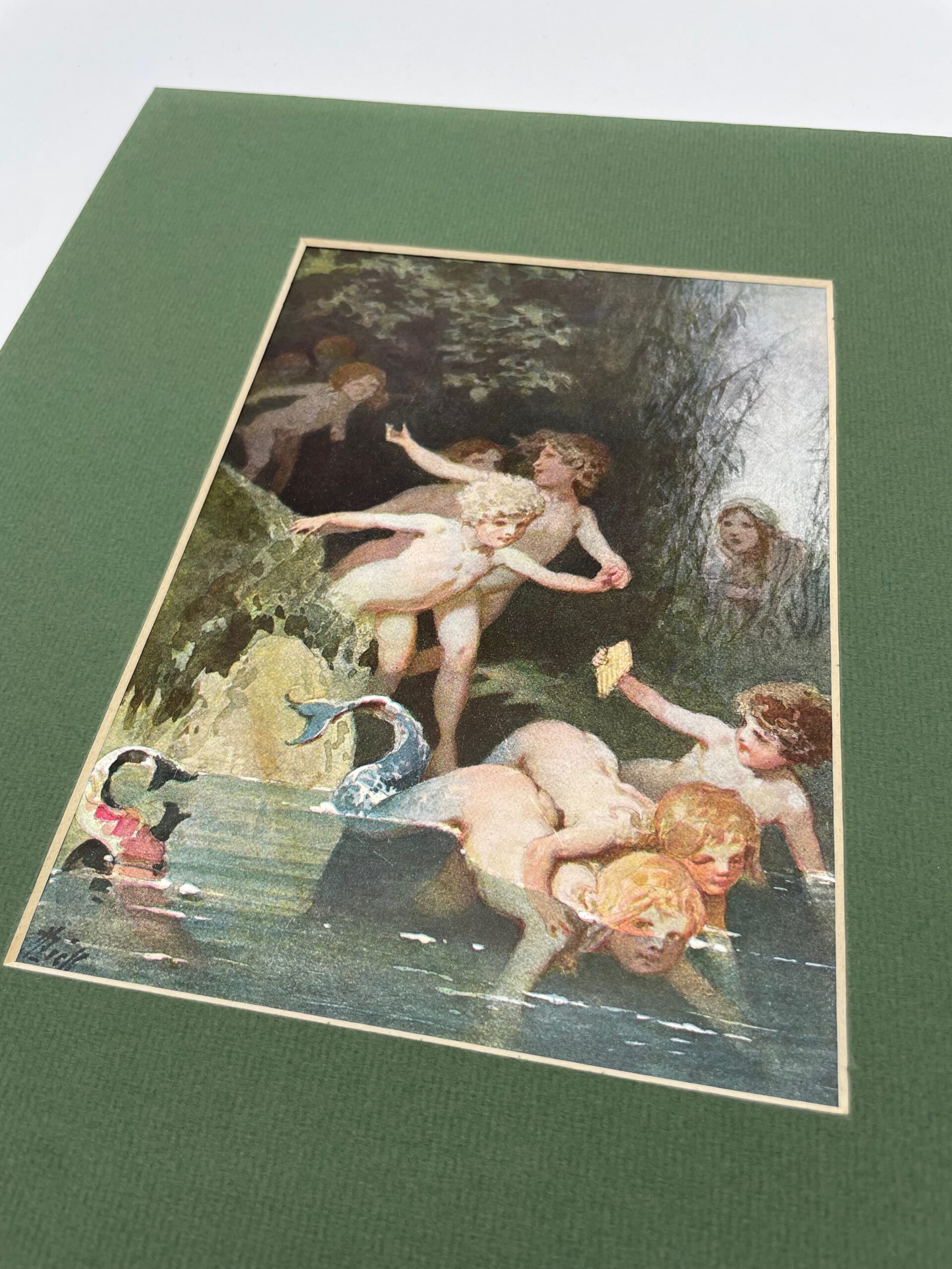 Vintage Druck Buchseite „Die Schilfinsel“ Ul. Zick #689 – Bild 4