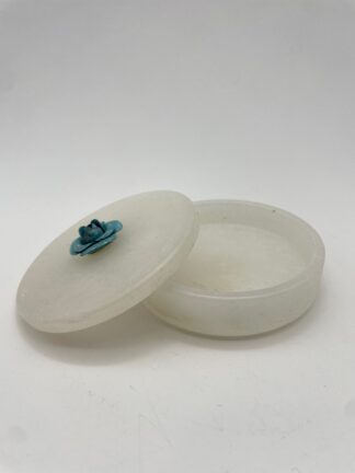 Alabaster Deckeldose Italien Volterra #697