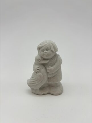 Mädchen mit Ente Marbell Stone Art Belgien #749